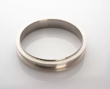 Precision T5/6 T/HSG. 5-1/4" V-BAND OUTLET FLANGE TO 5" TUBE SS