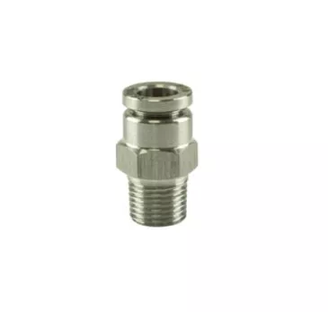 Pushloc Fitting Stainless Steel – 1/8" NPT to 1/4" PTC Straight