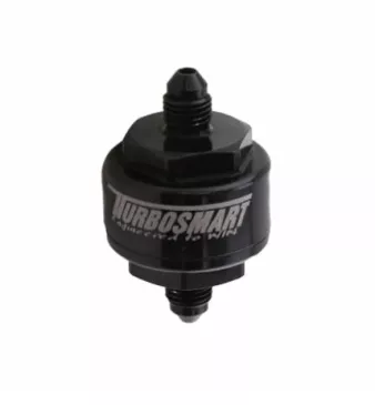 Billet Turbo Oil Feed Filter 44um -4AN - Black