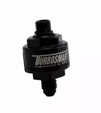 Billet Turbo Oil Feed Filter 44um -4AN to -4AN ORB – Black