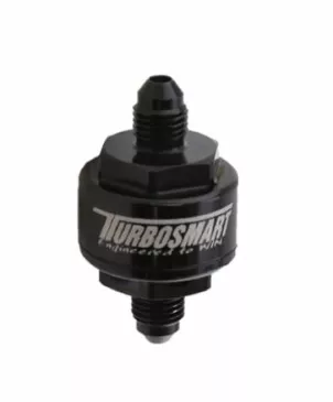 Billet Turbo Oil Feed Filter 44um -3AN - Black