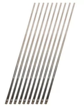 Stainless-Steel Positive Locking Ties - 7mm x 20" (10-Pack)