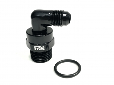 90 Degree 8AN to 6AN (JIC) Adapter Fitting w/ O-Ring