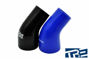 Black  - 3.00" to 3.50" 45 Degree Silicone Reducer