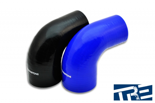 90 Degree Silicone Hose Reducers Black / Blue