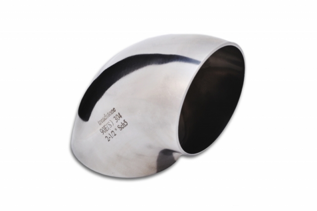 2.5" Polished Stainless Weld Els, Short Radius 90, Schedule 5