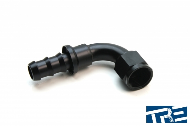 90 Degree Push Lock Swivel Hose Ends