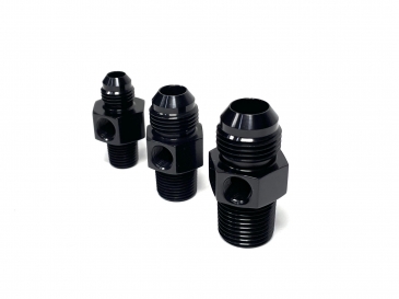 6AN to 3/8 NPT with 1/8 NPT Port