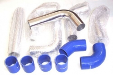 2.25" Universal Aluminum Pipe Kit with Silicone Couplers 