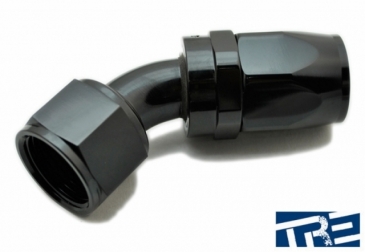 4AN 45 Degree Black Swivel Fittings